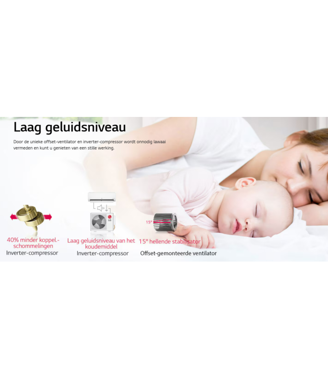 LG A09FT  AIRCO 2.5kW/9000Btu Artcool Gallery “Air Purifyin” R32 COOL&HEAT WIFI A++