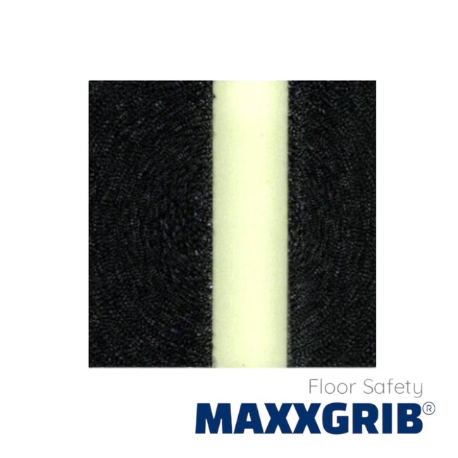 Anti-slip Tape 50 mm x 18,3 meter Zwart met Glow Line