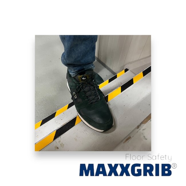 Anti-slip Tape Strook 25 mm x 1 meter Geel/Zwart