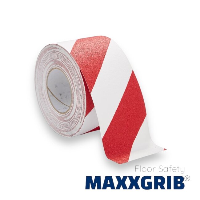 Anti-Slip Tape 100 mm x 18,3 mètres Rouge/Blanc