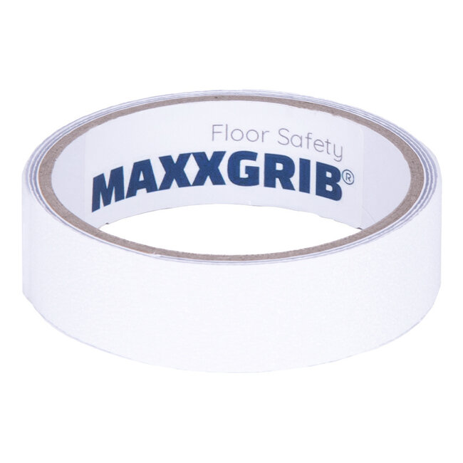 Aqua-Safe Antislip Tape Strook 25mm x 1m Wit