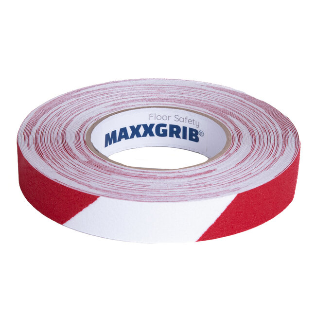 Antirutschband 25 mm x 18,3 Meter Rot-Weiss