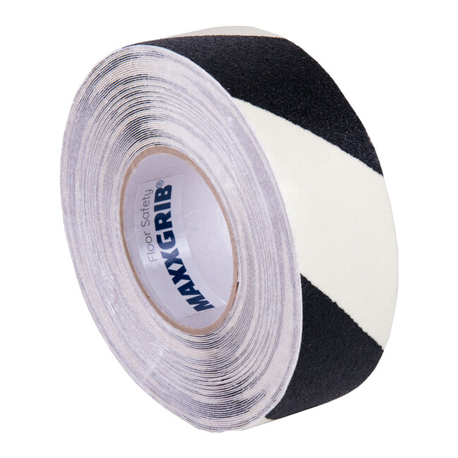 Antirutschband 50 mm x 18,3 Meter Glow in the Dark / Schwarz