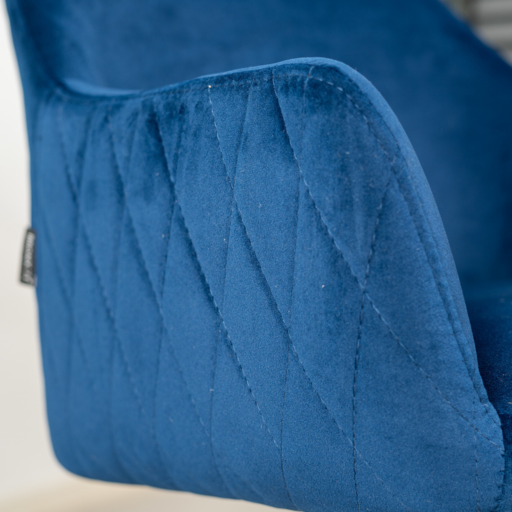 Draaibare stoel Furtado donkerblauw velvet