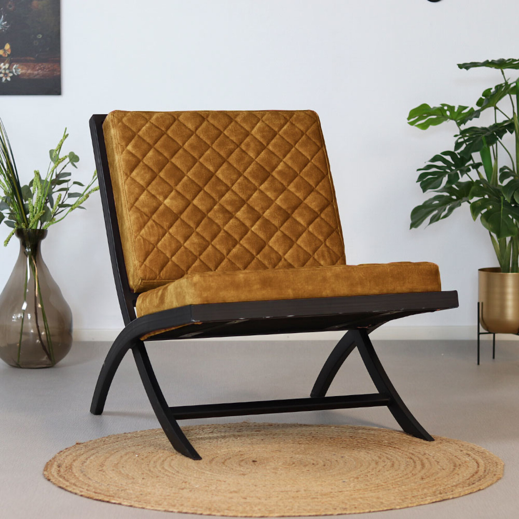 Madrid Fauteuil Madrid antraciet velvet