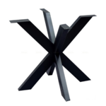 Spin poot zwart gepoedercoat onderstel ronde tafel