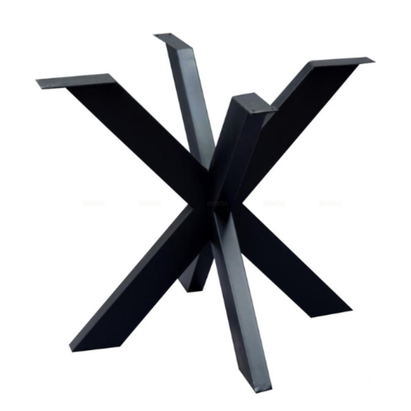 Spin poot zwart gepoedercoat onderstel ronde tafel