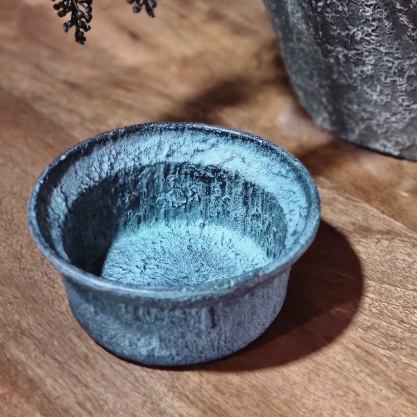 Blue Patina Decoratie schaal 1 stuks