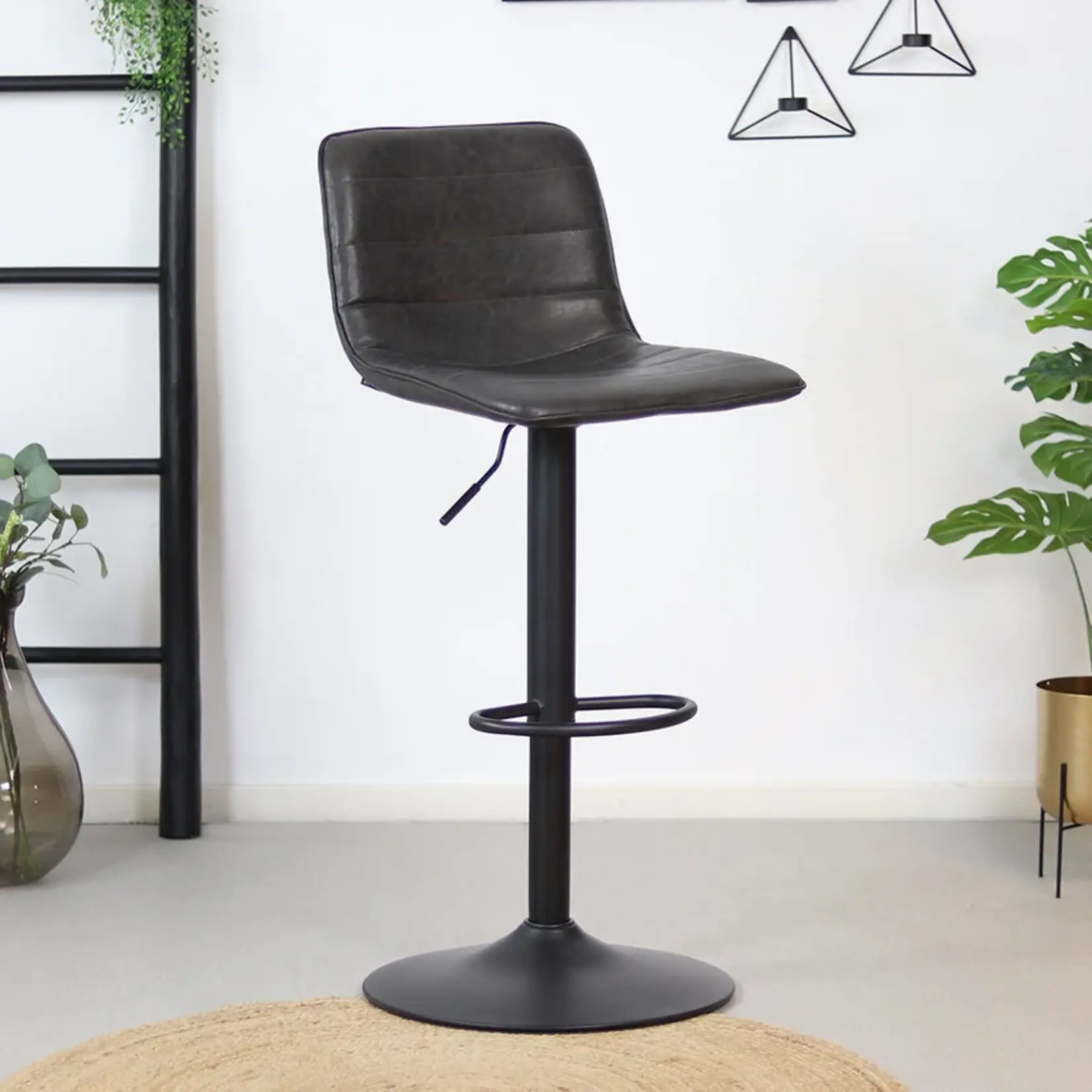 Barkruk Boston leer 60-76 cm (meerdere kleuren)