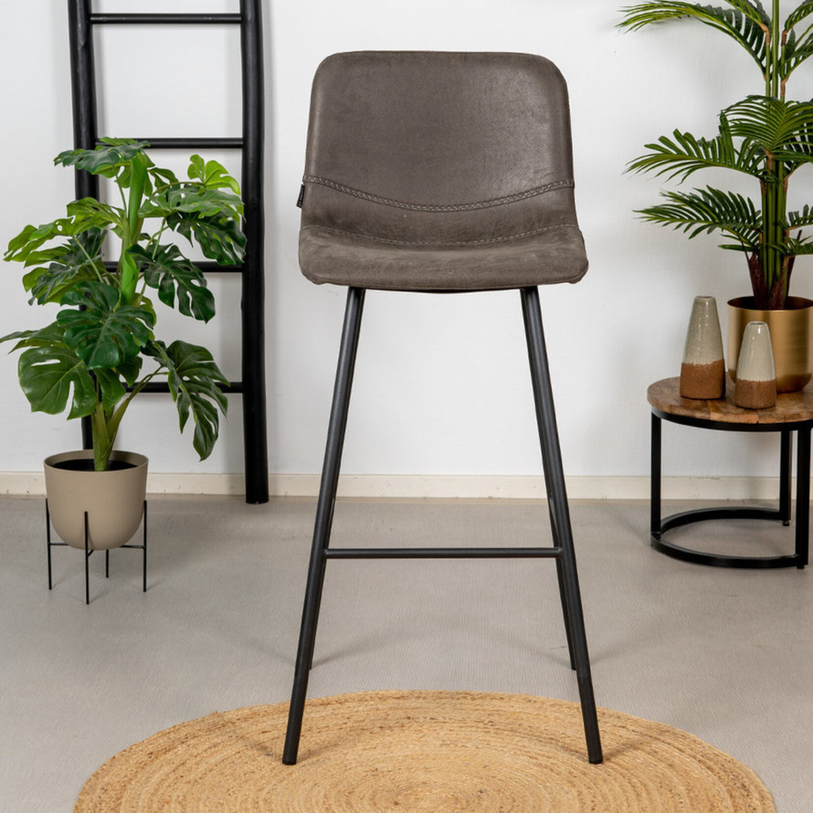 Barkruk Mikky eco-leer 65-78 cm (meerdere kleuren)