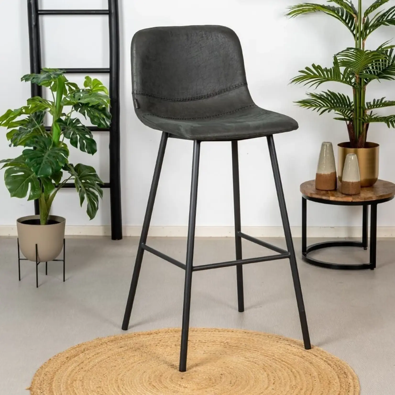 Barkruk Mikky eco-leer 65-78 cm (meerdere kleuren)