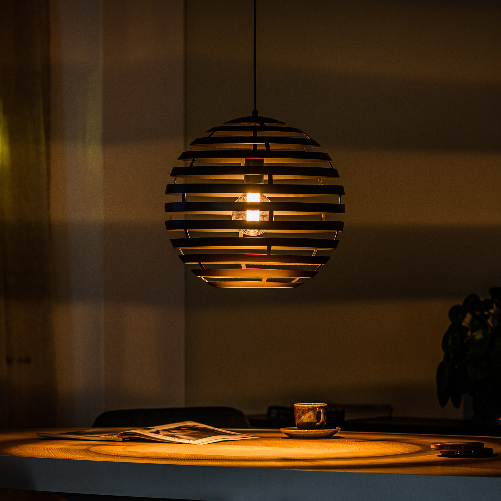 Hanglamp, 40 cm, H340 zwart