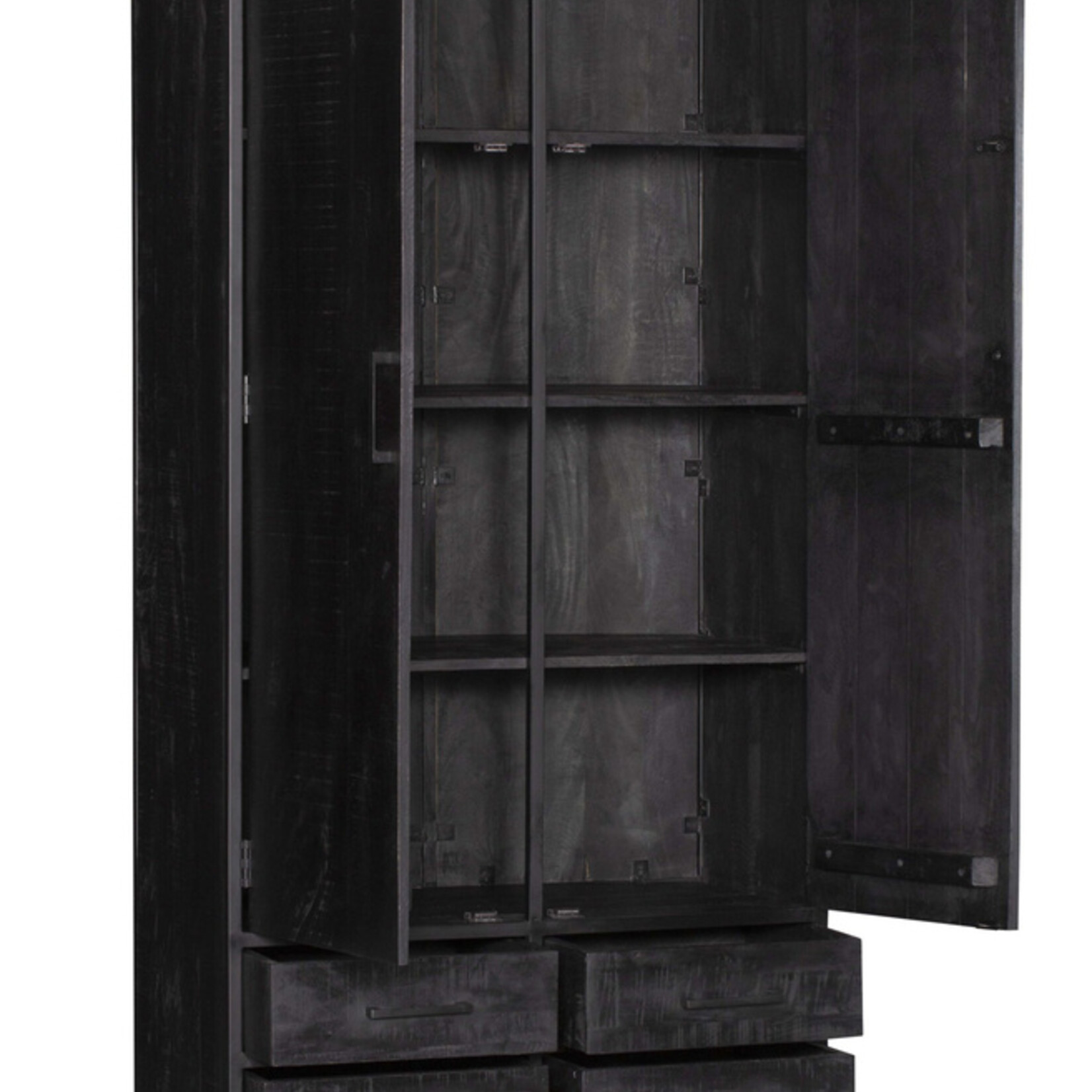 Denver Black Kabinet Denver Black | Mangohout en staal | 90 cm