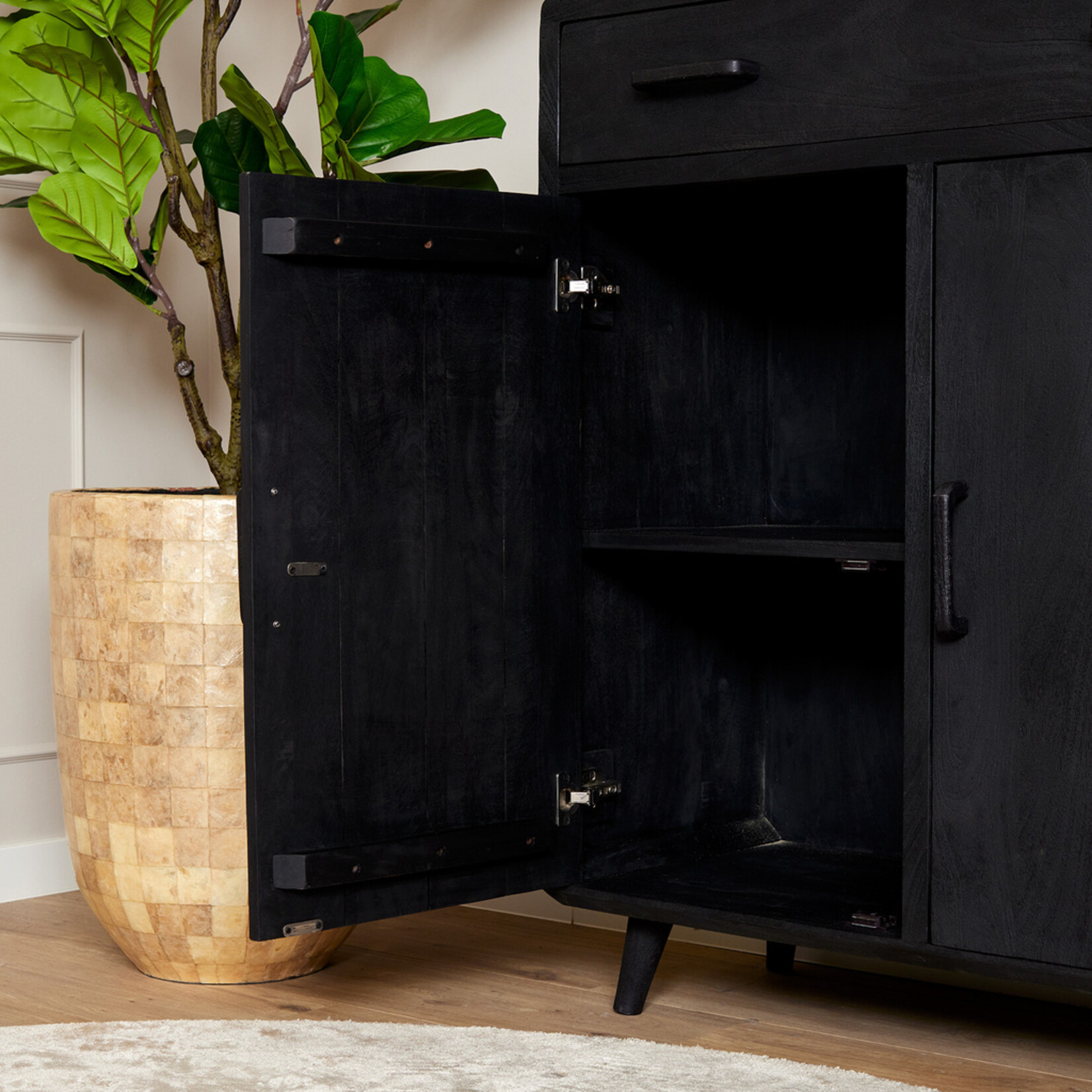 Omaha Black Kabinet kast Omaha Black | 100 cm