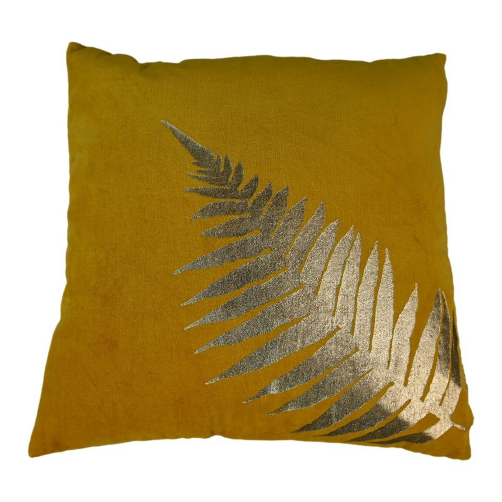 HSM Collection HSM Collection-Sierkussen Met Print-45x45-Geel/Goud-Stof