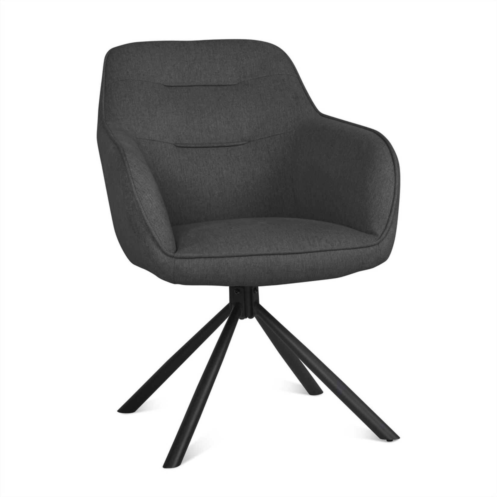 Benoa Felix Eetkamerstoel Donkergrijs (set van 2)