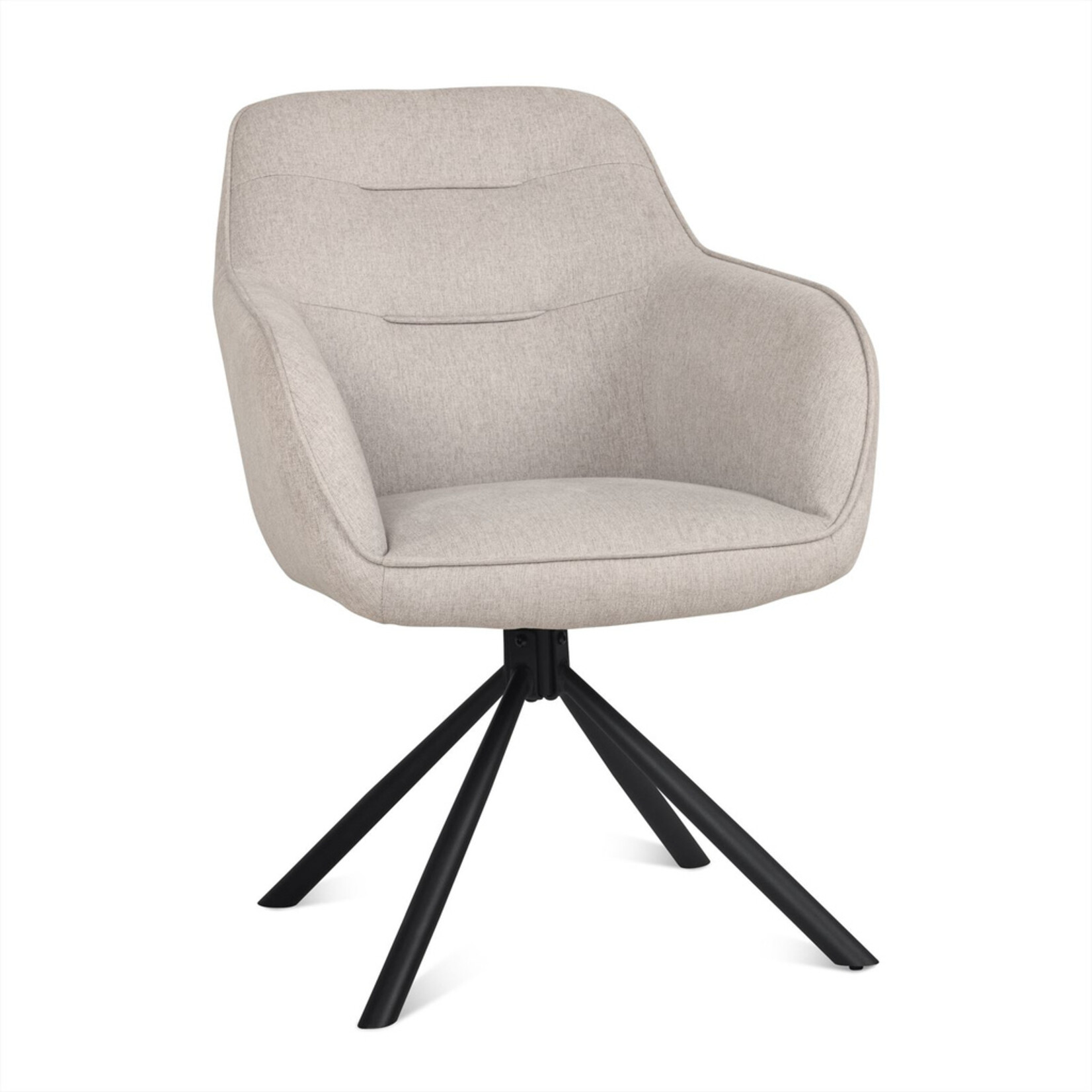 Benoa Felix Eetkamerstoel Taupe (set van 2)