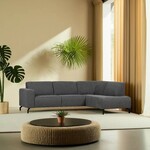 Hoekbank model Antwerpen Grijs (zowel links als rechts verkrijgbaar)