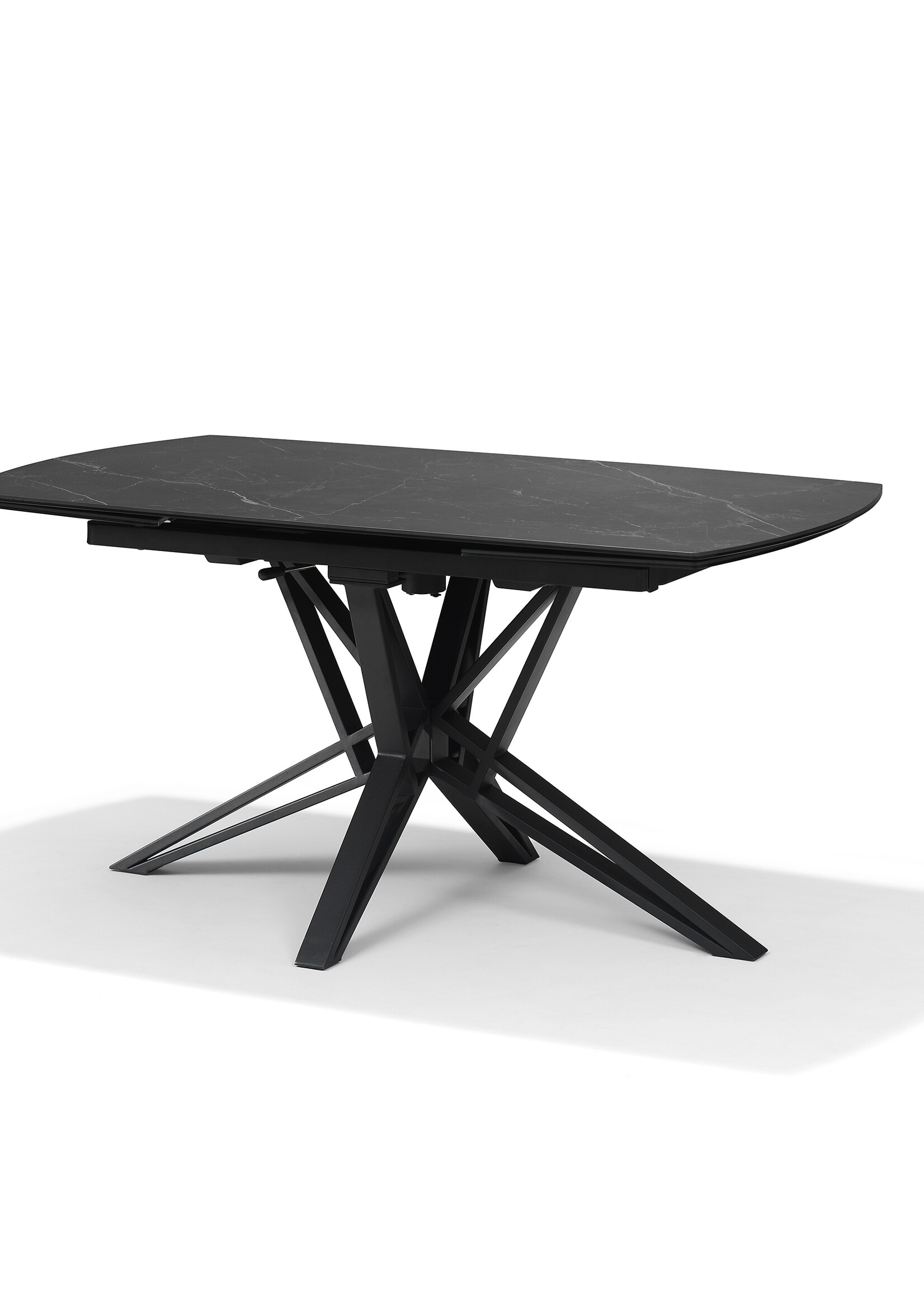 Luxe uitschuifbare eettafel met marmer blad (in meerdere kleuren en onderstellen)