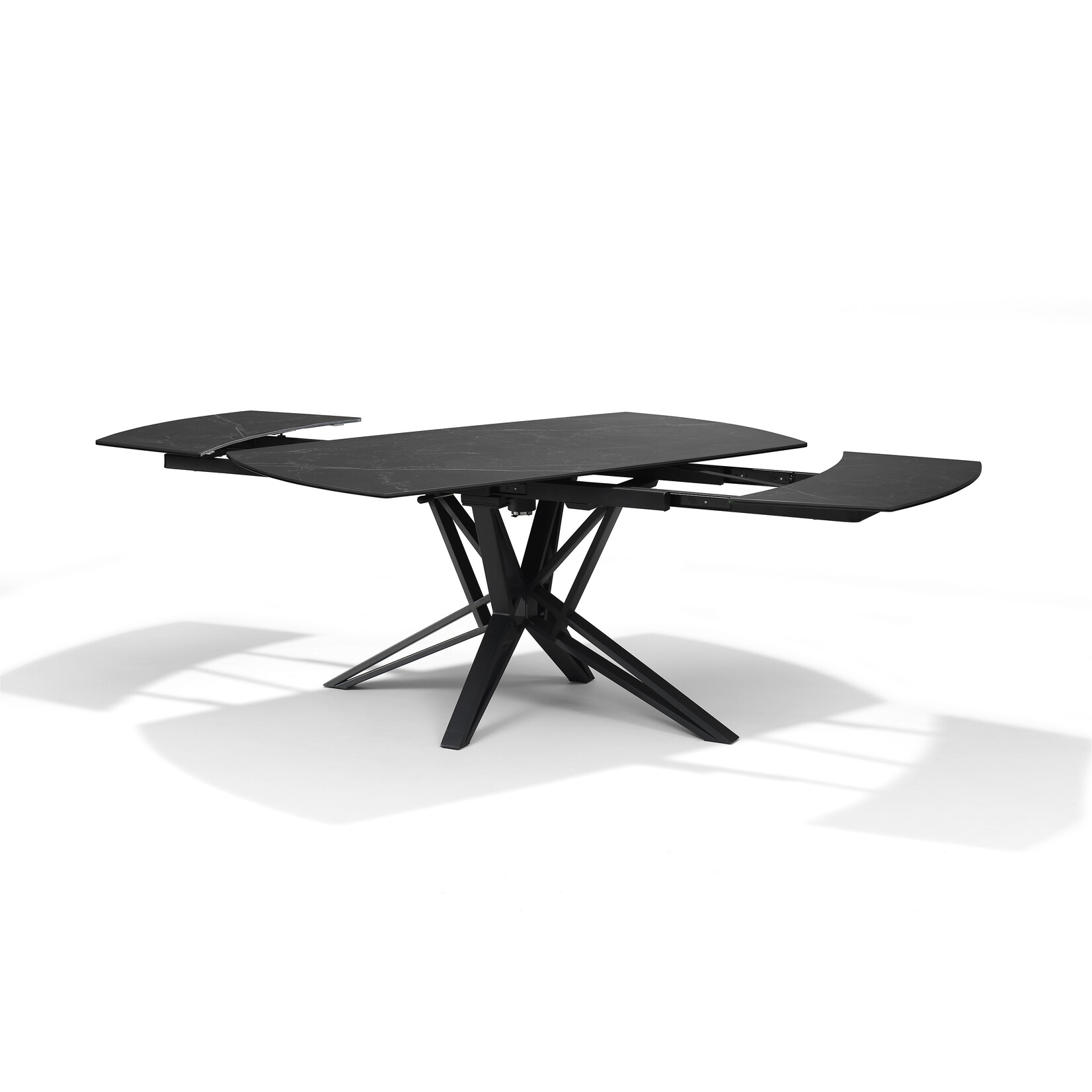 Luxe uitschuifbare eettafel met marmer blad (in meerdere kleuren en onderstellen)