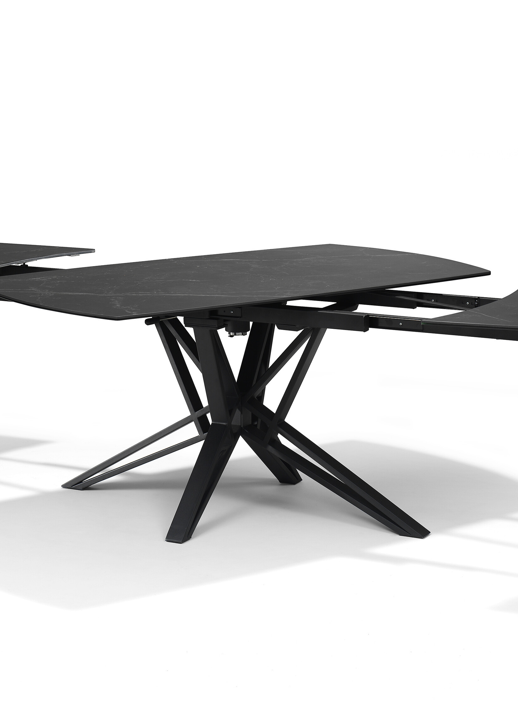 Luxe uitschuifbare eettafel met marmer blad (in meerdere kleuren en onderstellen)