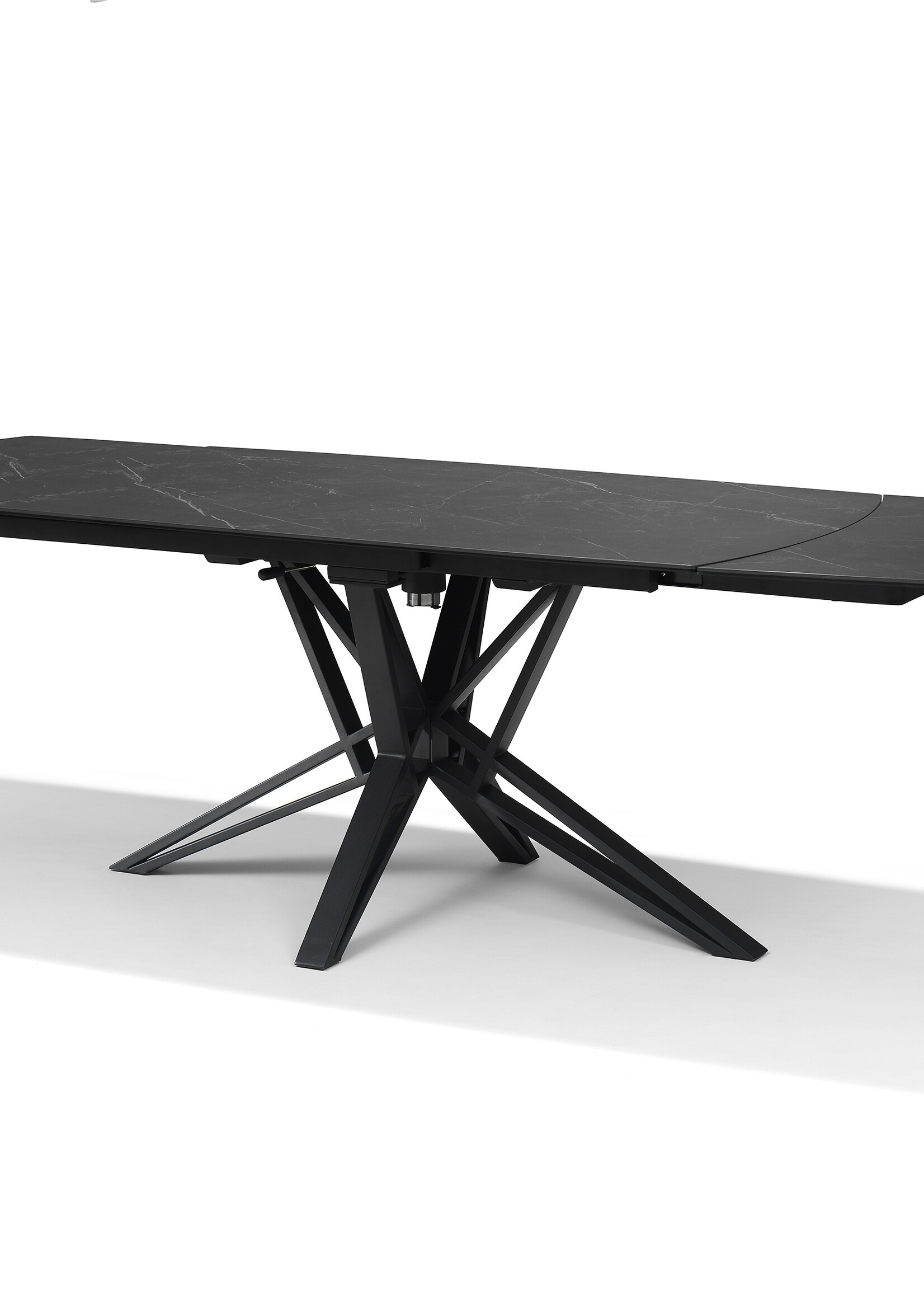 Luxe uitschuifbare eettafel met marmer blad (in meerdere kleuren en onderstellen)