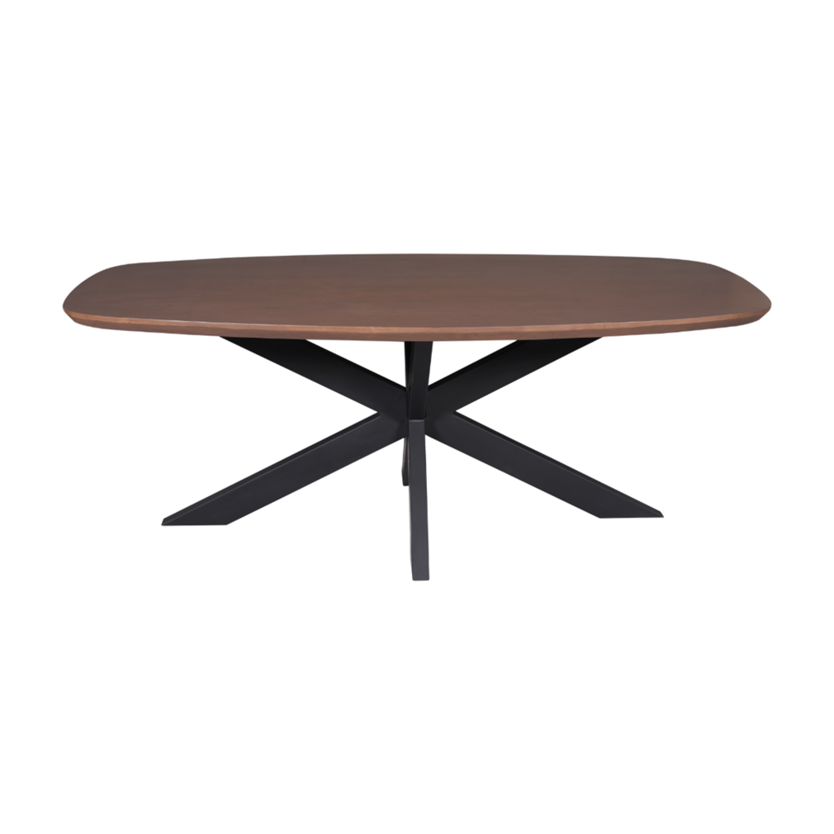 Madison Walnoot Eettafel Madison Walnut | 200 cm | Deens Ovaal | Poot Black