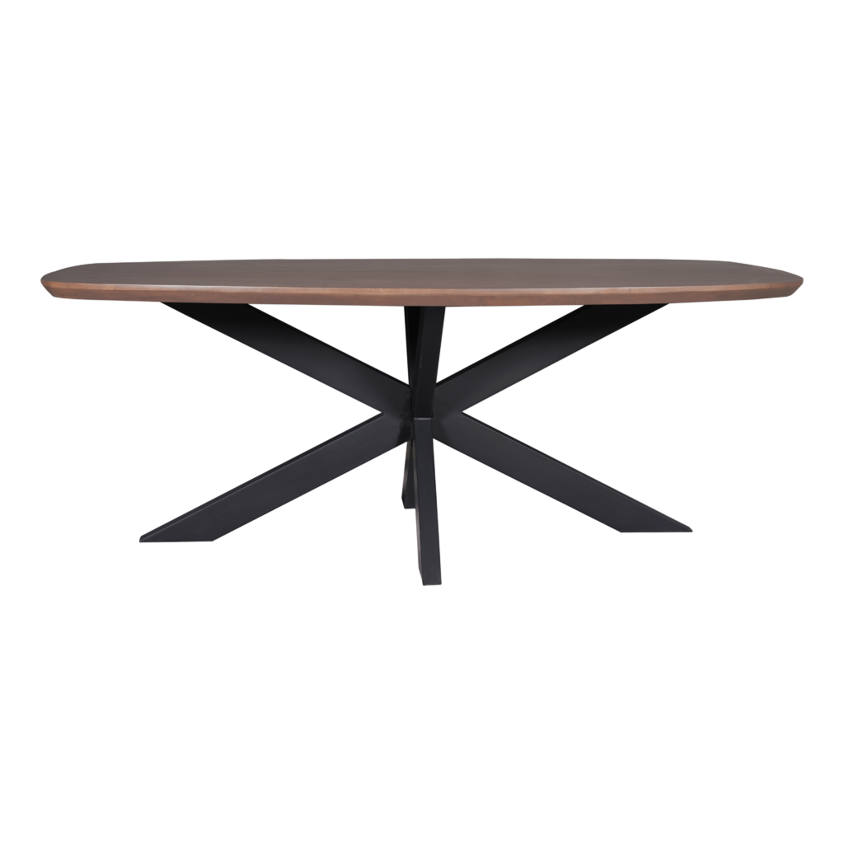 Madison Walnoot Eettafel Madison Walnut | 160 cm | Deens Ovaal | Poot Black