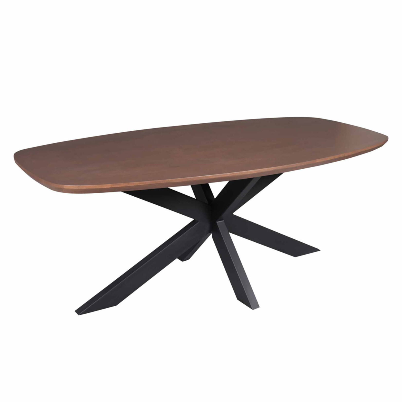 Madison Walnoot Eettafel Madison Walnut | 280 cm | Deens Ovaal | Poot Black