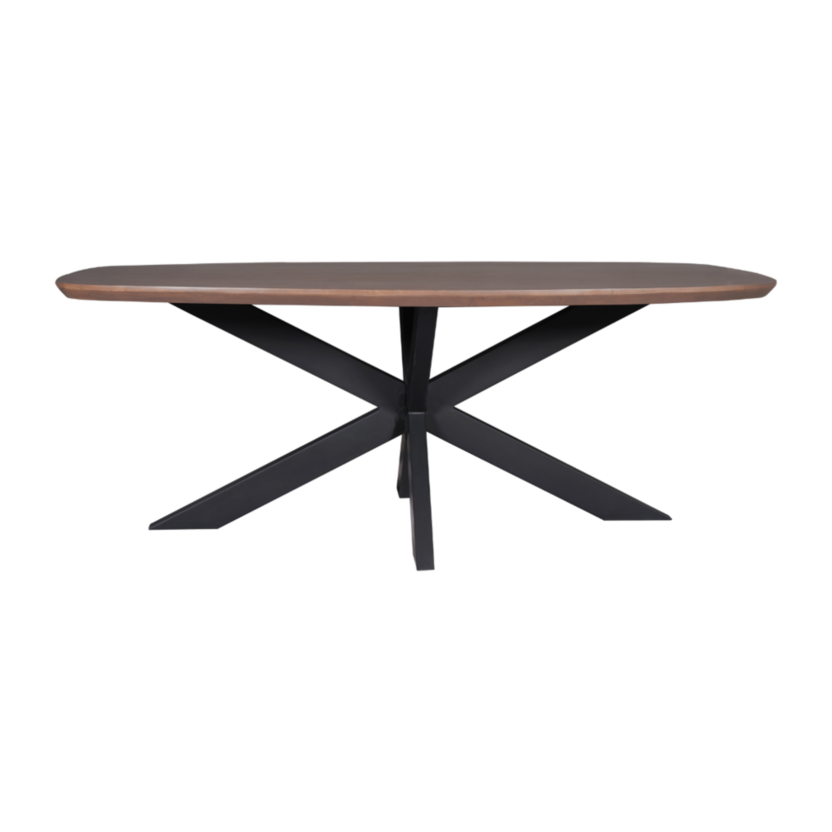 Madison Walnoot Eettafel Madison Walnut | 200 cm | Deens Ovaal | Poot Black