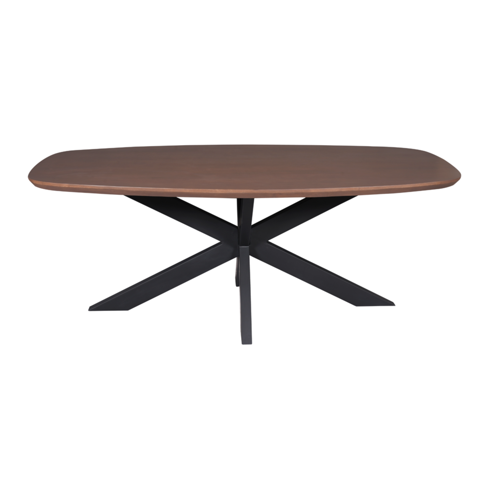 Madison Walnoot Eettafel Madison Walnut | 160 cm | Deens Ovaal | Poot Black