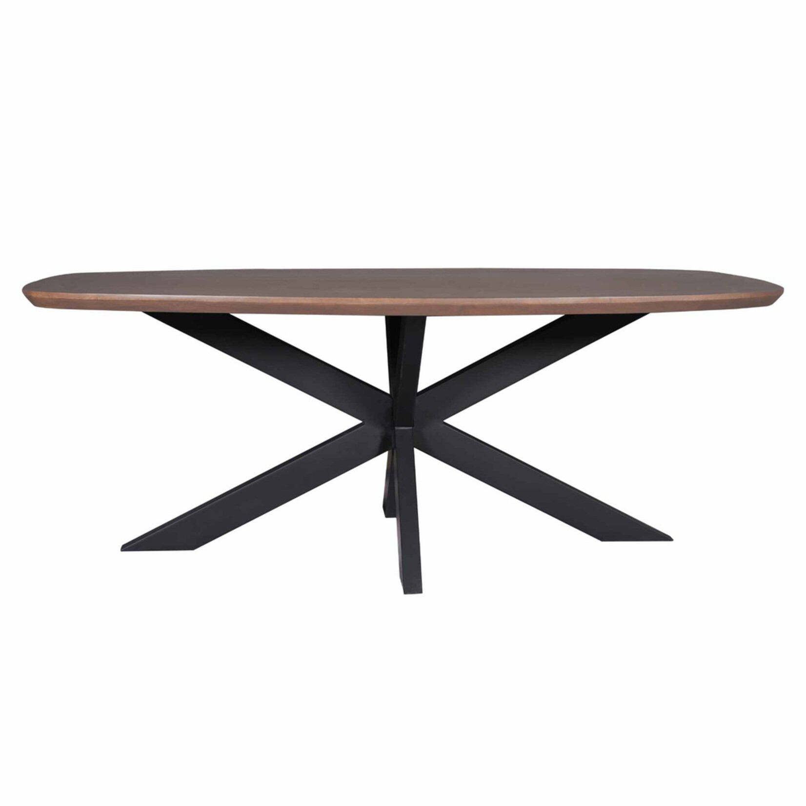 Madison Walnoot Eettafel Madison Walnut | 240 cm | Deens Ovaal | Poot Black
