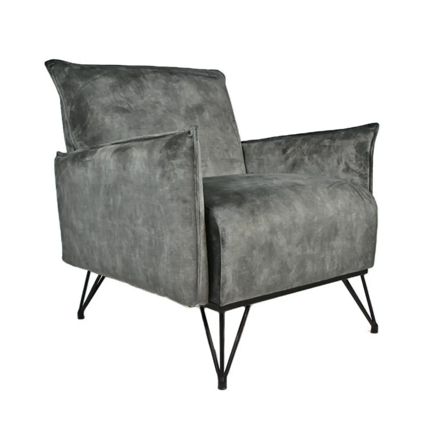 Fauteuil Mika groen velvet