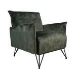 Fauteuil Mika groen velvet