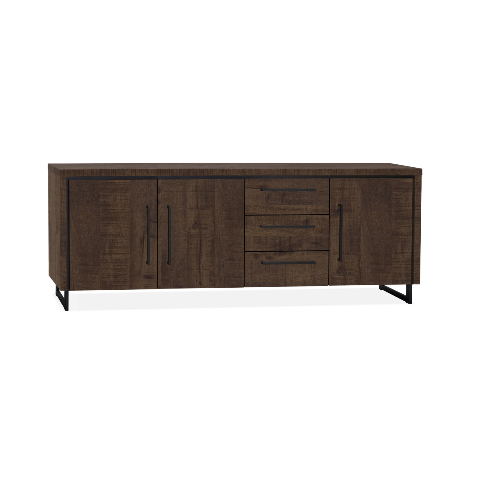 Chicago Dressoir Chicago dark mango Lamulux 3 deurs en 3 laden