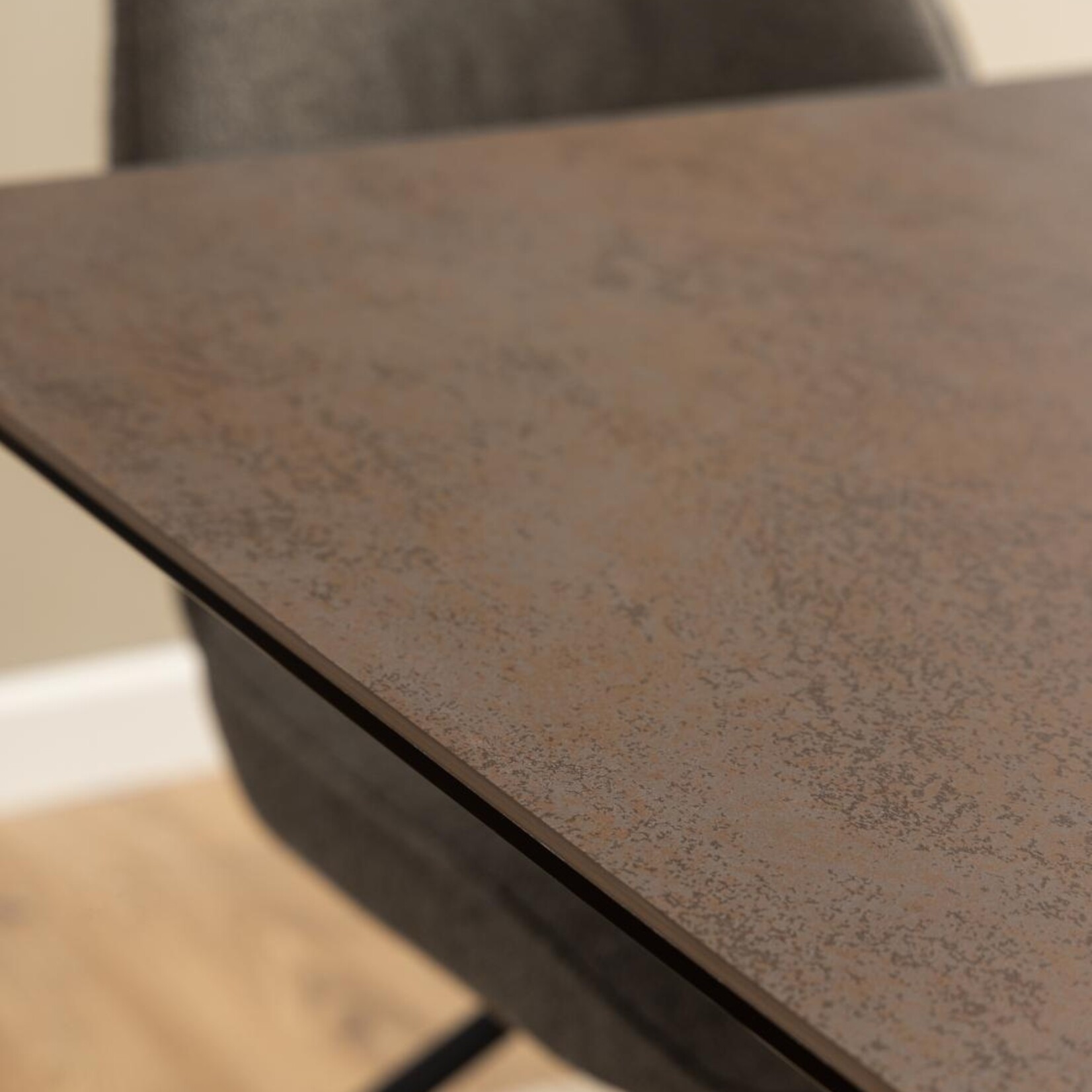 Eettafel Heaven Roest Bruin Keramiek  200/240 x 100 x 76 cm