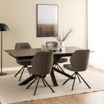 Eettafel Heaven Roest Bruin Keramiek