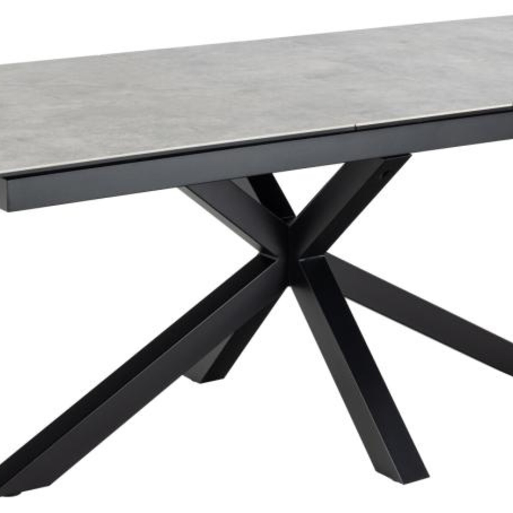 Eettafel Heaven Grijs keramiek 200/240 x 100 x 76 cm