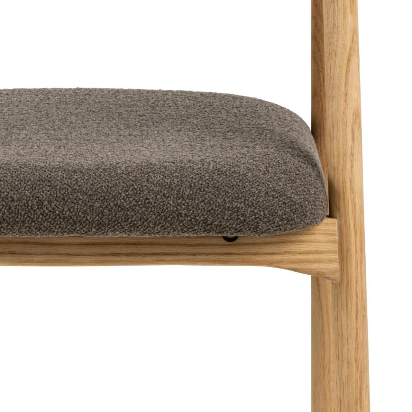 Addi eetkamerstoel met armleuning Taupe kleur