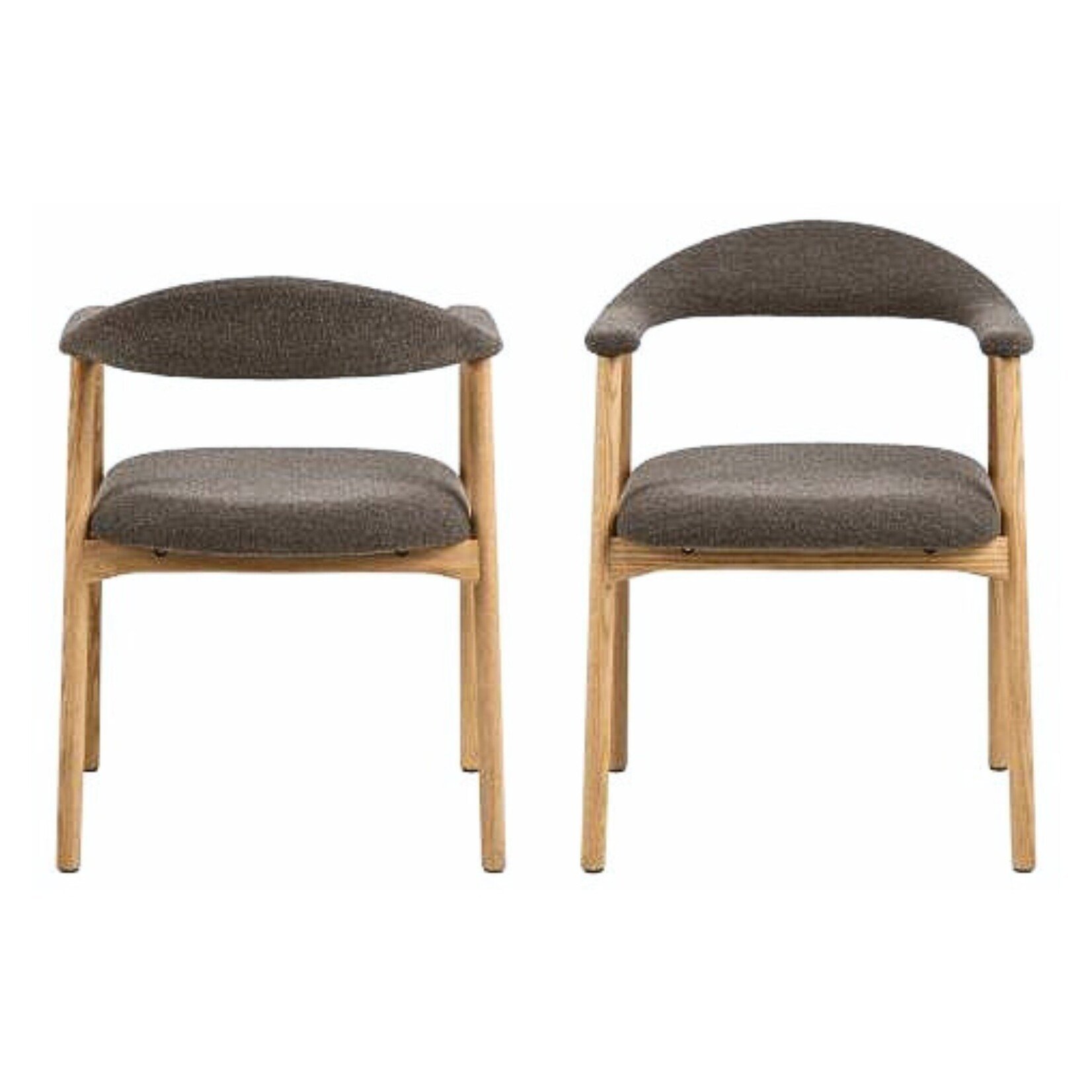 Addi eetkamerstoel met armleuning Taupe kleur