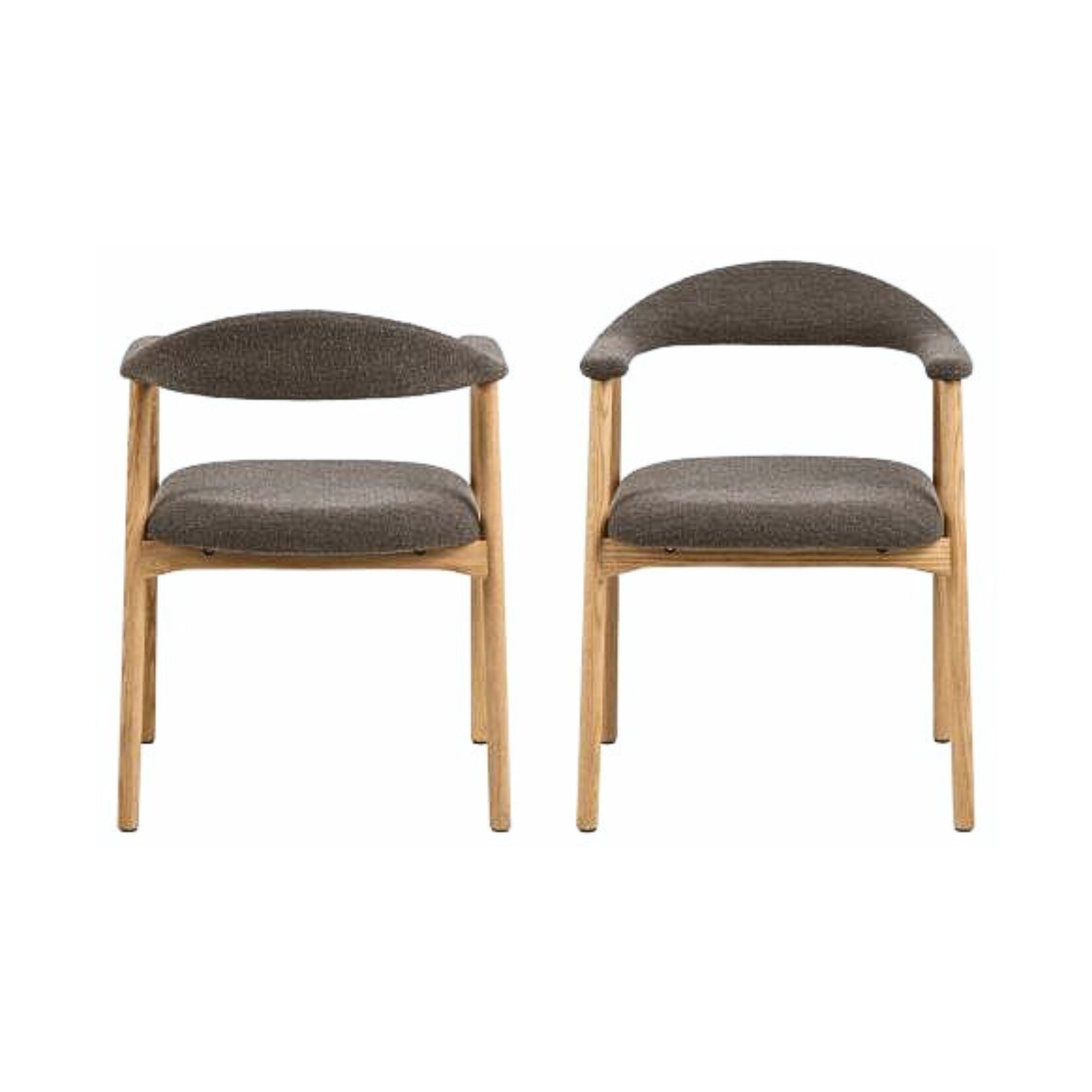 Addi eetkamerstoel met armleuning Taupe kleur