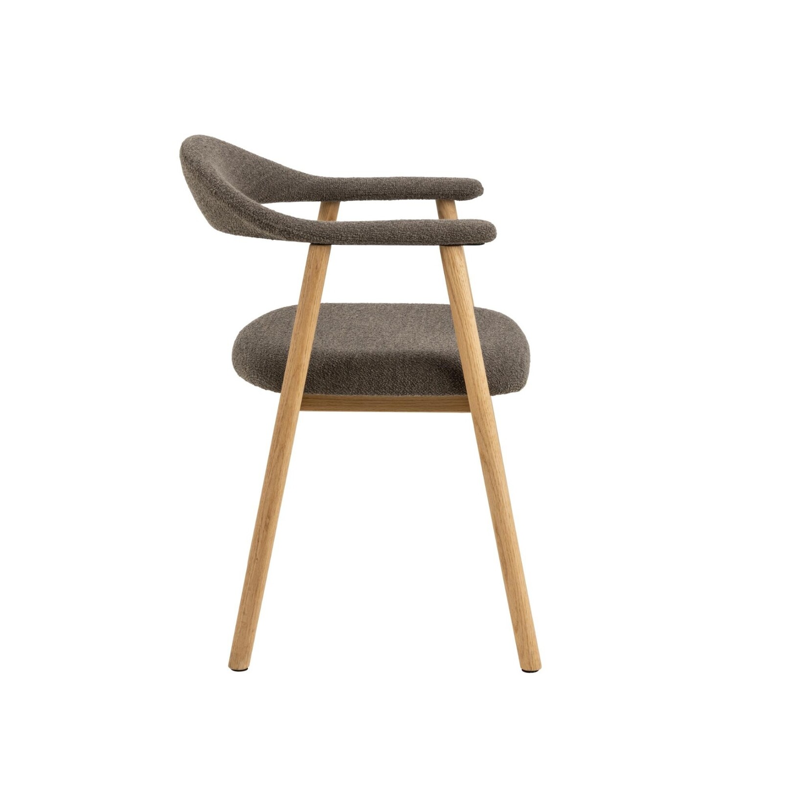 Addi eetkamerstoel met armleuning Taupe kleur