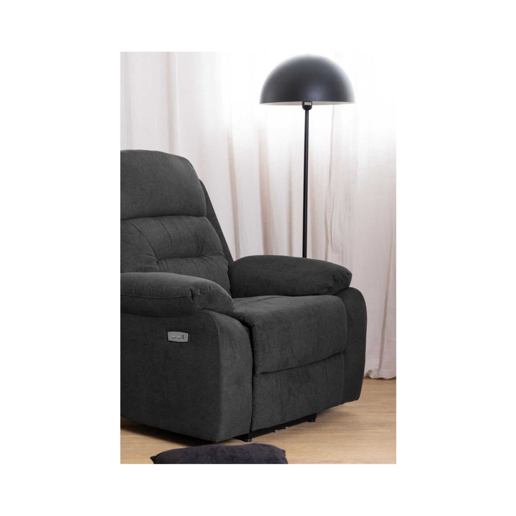 Vansbro donkergrijze Elektrische Relaxfauteuil