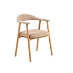 Addi eetkamerstoel met armleuning Beige