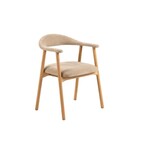 Addi eetkamerstoel met armleuning Beige