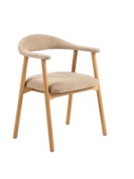 Addi eetkamerstoel met armleuning Beige