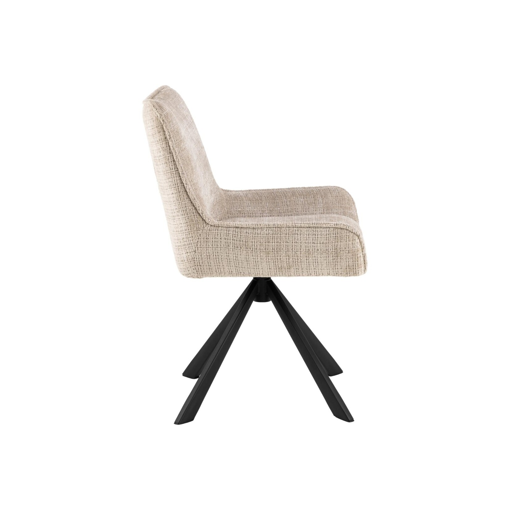 Eddie Eetkamerstoel – Stijlvol en draaibaar beige
