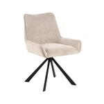 Eddie Eetkamerstoel – Stijlvol en draaibaar beige