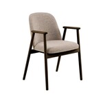 Leo eetkamerstoel met armleuning Monza beige