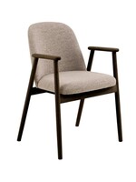 Leo eetkamerstoel met armleuning Monza beige